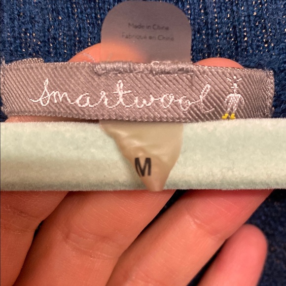 Smartwool Blue Long Sleeve Crew Neck Tee - Picture 2 of 8